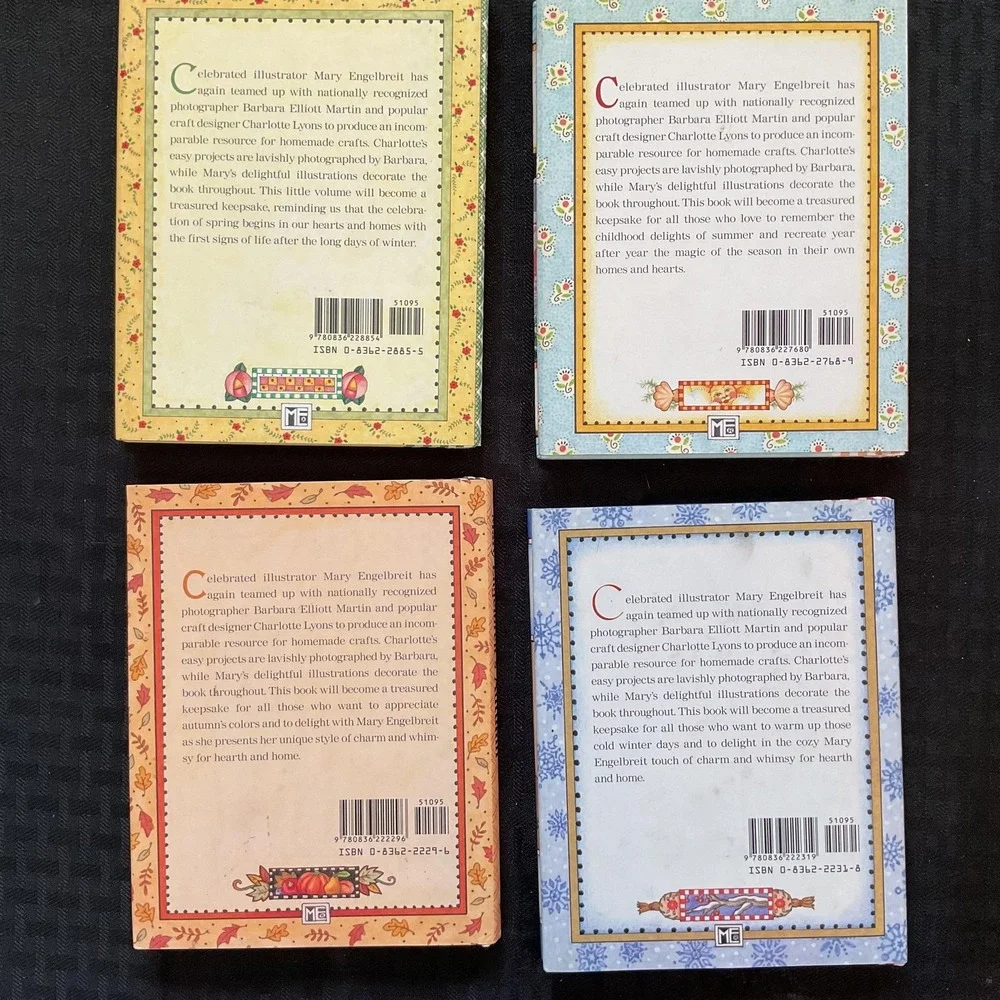 Mary‎ Engelbreit's Four Seasons Book Set Charlotte Lyons Hardcover Craft Decor